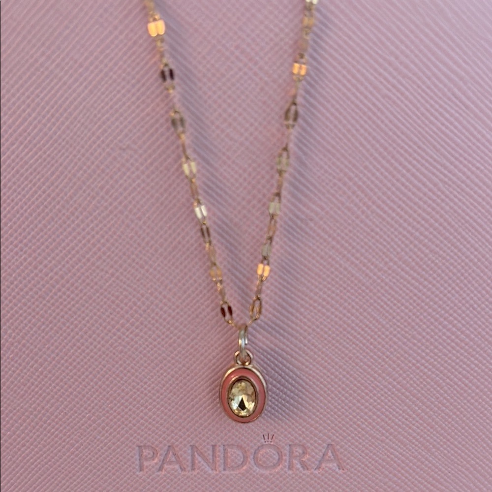 Gold Necklace with Pendant
